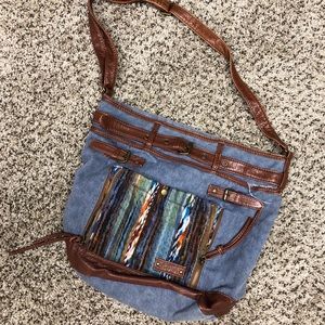 Mad love leather over the shoulder bag